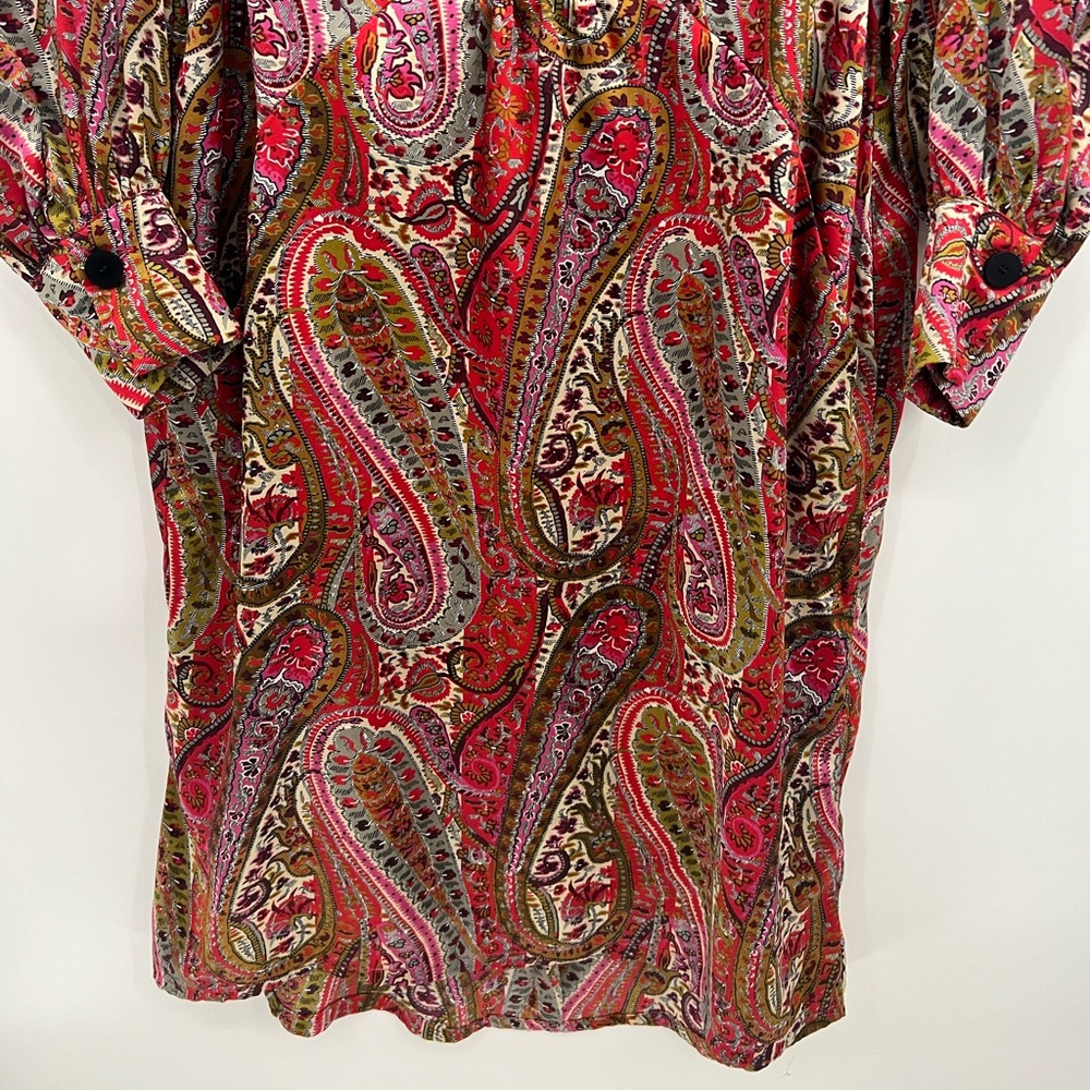 Zara paisley satin midi dress - Picture 4 of 11
